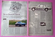 1984 Mazda RX-7 2pg Print Ad