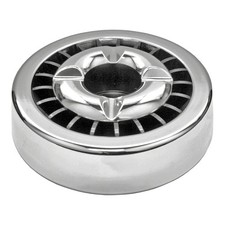 Aschenbecher mit Glutlöscher / Gluttöter chrom, 14 cm, Sturm Ascher Glut Killer