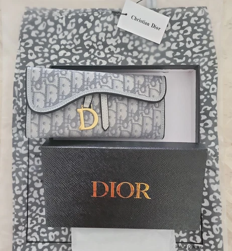 DIOR POCKETBOOK ☆ Toile Cuir ☆ AVEC ÉCHARPE EN SOIE. ?.