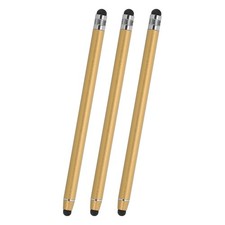 3 Pcs Stylus Pens for Touch Screens, 2 in 1 Universal Capacitive Stylus, Gold