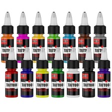 14 Color Tattoo Ink Set 1/2 oz 15ml Tattoo Supply