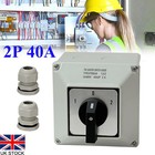 40Amp 2 Pole IP65 Enclosed Change Over Switch Changeover Switch Waterproof