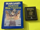Brain Games Atari 2600, 1978 with box - Cleaned and Tested Works Great!