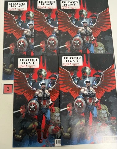 Blood Hunt #3 Kael Ngu 1:25 Variant Avengers Vision Captain Marvel 5 Books