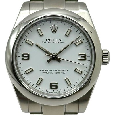 ROLEX 31 177200 31mm SS White Dial Automatic Water Resistant Watch #OKW479