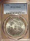 1890 PCGS MS64 Morgan Silver Dollar