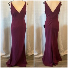 Lulu  s Melora Plum Purple maroon Sleeveless Maxi Dress Formal Sz M NWT