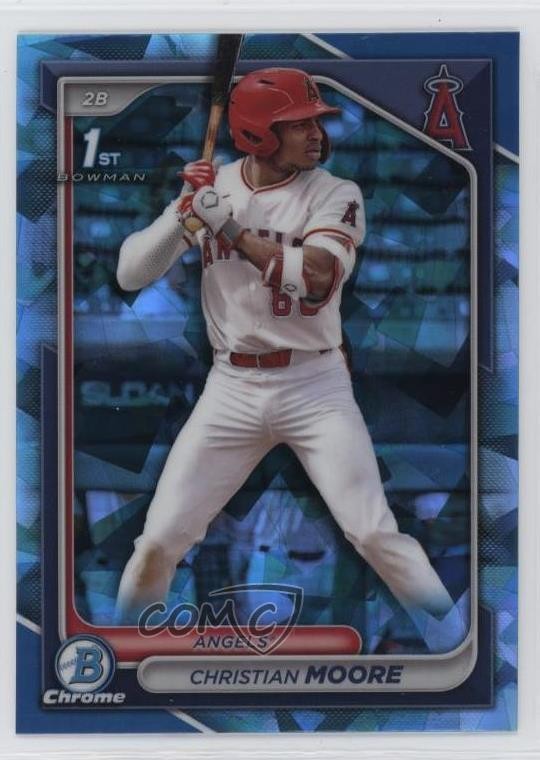 2024 Bowman Chrome Draft Sapphire Edition Christian Moore #BDC-13 0m0v