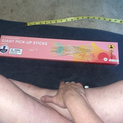 Jumbo Outside 20  Wooden Bamboo  41 Pc Pick Up Sticks Stix Game New In Package