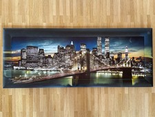 Wandbild Panorama New York Manhattan Brooklyn Bridge 100 x 40 cm