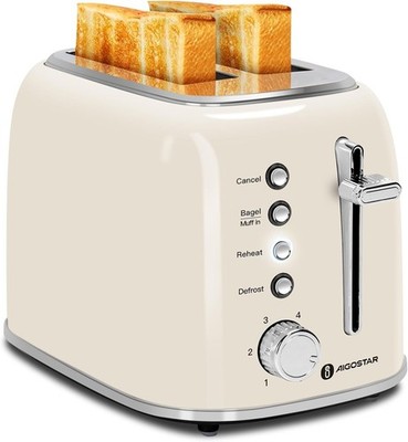 Retro 2 Slice Extra-Wide Slot Toasters Best Rated Prime Toasting Bagels Breads