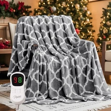 Homemate Heated Blanket Electric Throw - 50“x60“ Heating Blanket wit