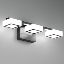 LED Modern Bathroom Light Fixtures Over Mirror, 3-Light Dimmable Vanity Light...