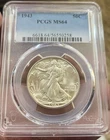 1943 50C PCGS MS 64 Liberty Walking Half Dollar