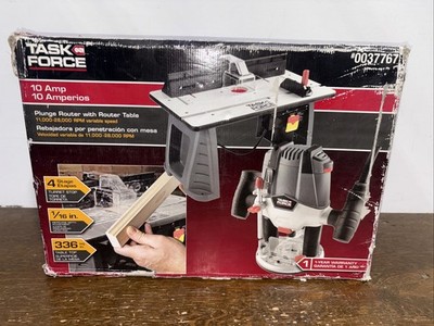TASK FORCE MODEL 1314 PLUNGE ROUTER 120V 60HZ 10A With Table - NEW