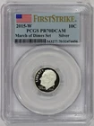 2015-W 10c Silver Roosevelt Dime PCGS PR70DCAM March of Dimes Set First Strike