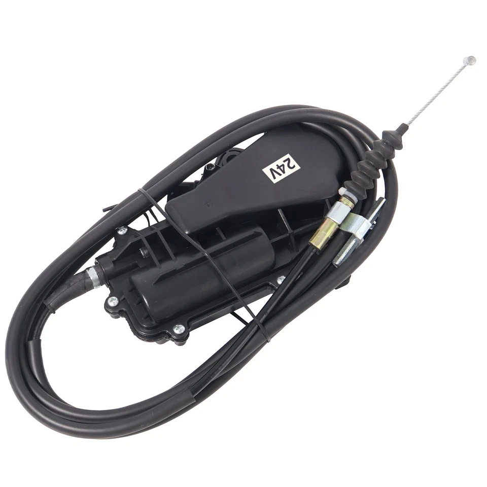 24V With 87" Cable Motor Assembly Engine Stop For 98-04 ISUZU NPR NPR-HD NQR Foto 4 de 4