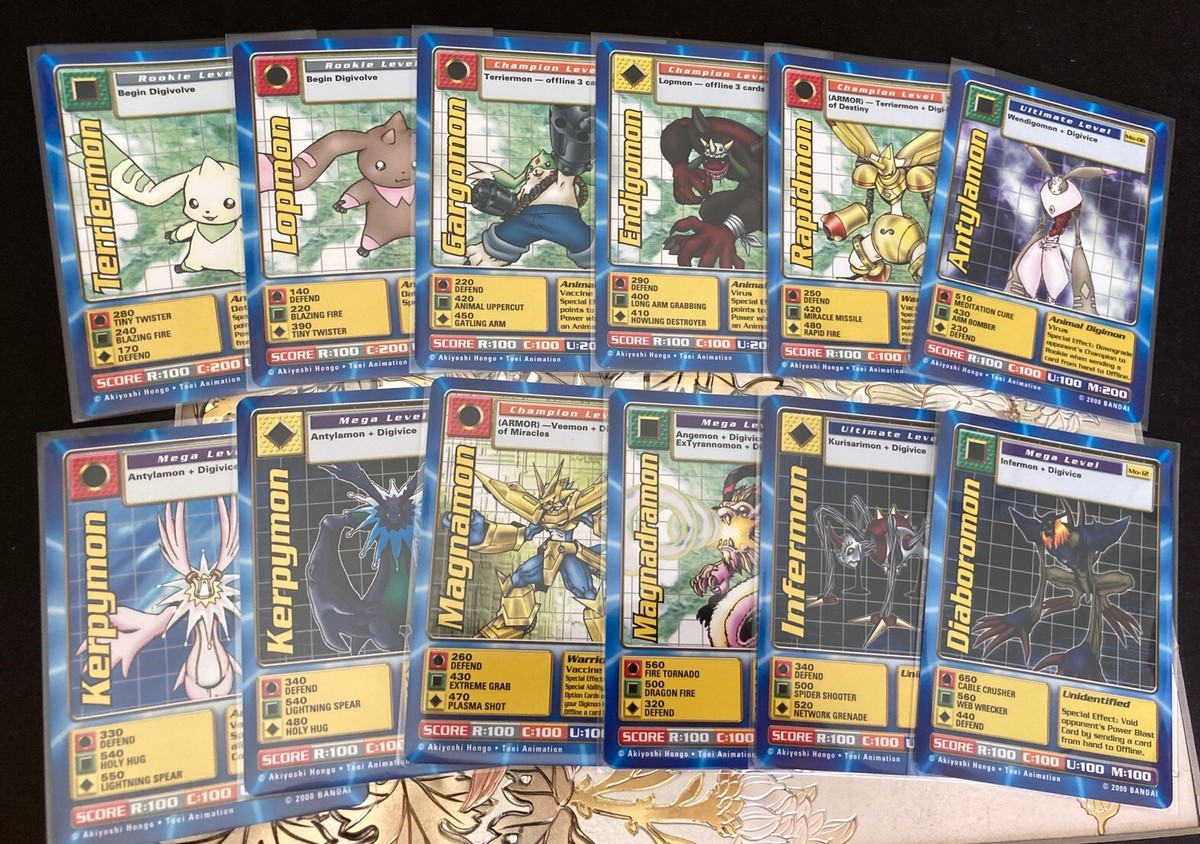 2000 Digimon The Movie Complete Promo Card Set Bandai 12 Cards | eBay