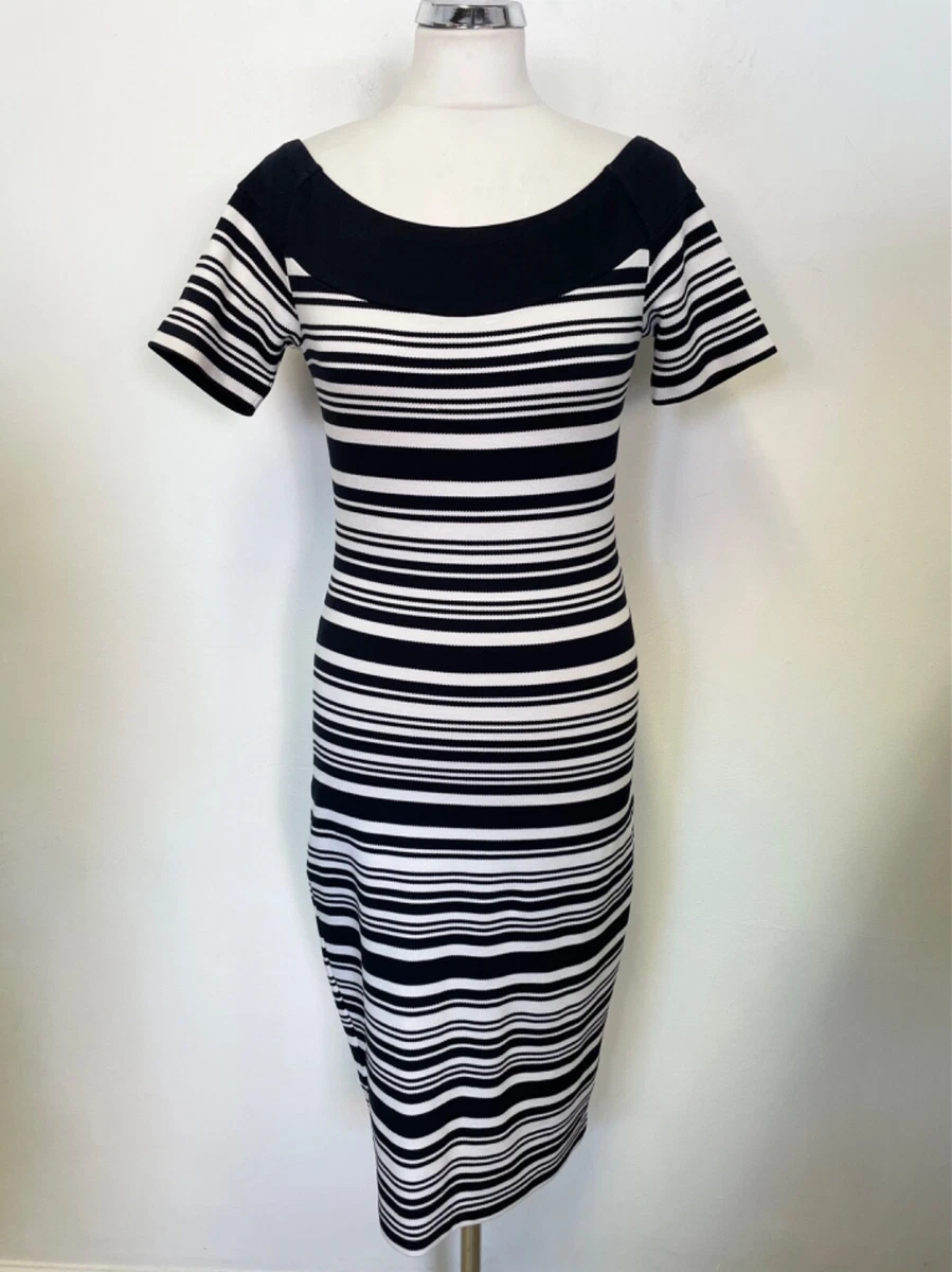 Michael kors sales blue striped dress