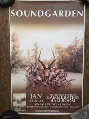 SOUNDGARDEN CHRIS CORNELL POSTER KING ANIMAL HAMMERSTEIN BALLROOM