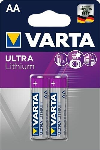 20x Varta Lithium AA Batterie 2er Blister Mignon 1,5 V 2900 mAh Typ 6106