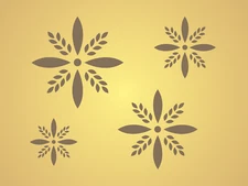 Stencil Joanie Colonial Wheat Star Motif Folk Art Country French Christmas Signs