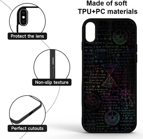 Cover For iPhone X XS 11 12 13 14 15 Pro Max Physics Math Print - Picture 49 of 240