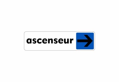 Sticker Adhesive Signage Plate Door Elevator Right
