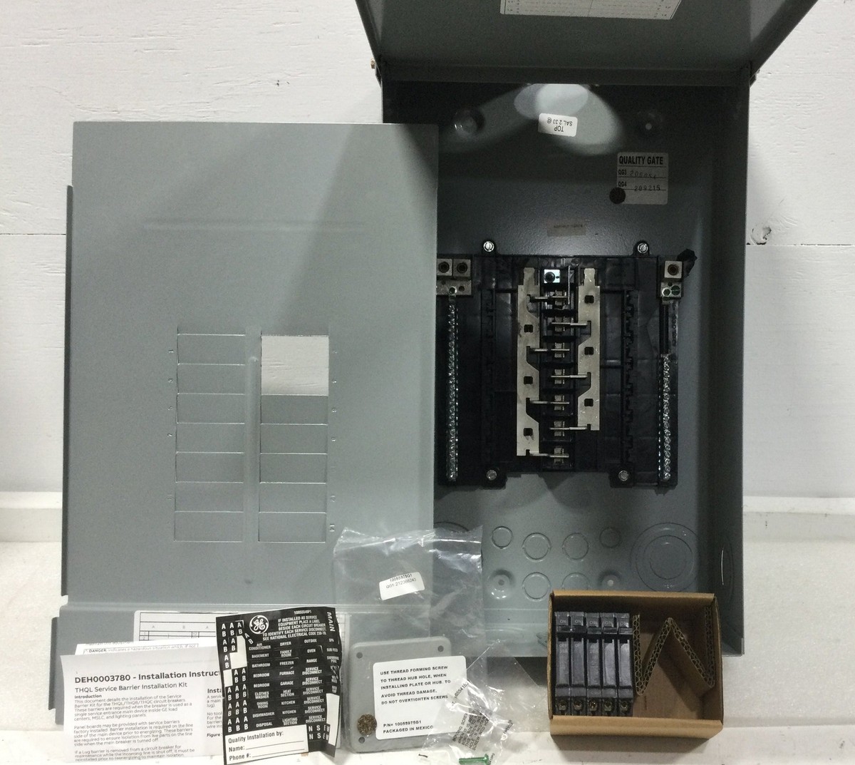 GE TM1212RCUBK1 125 Amp 12/24 Space 120/240v Load Center No Main Breaker