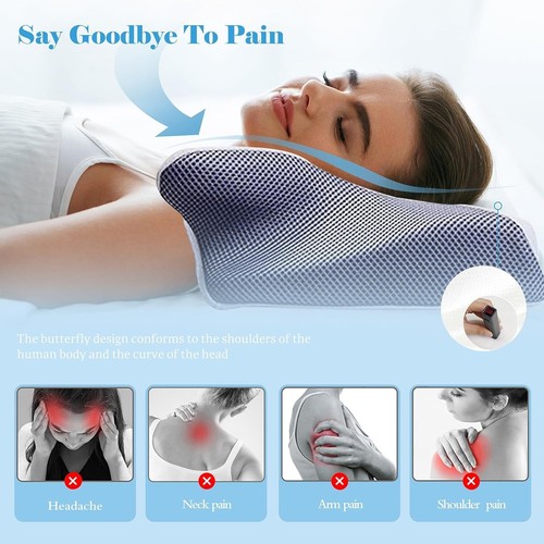Contour Memory Foam Pillow for Sleeping Cervical Support for Neck Shoulder and - Picture 11 of 18