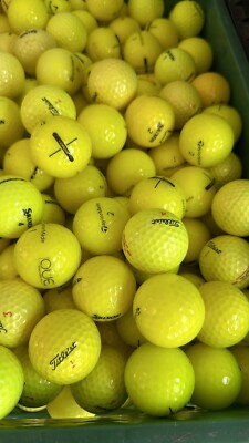 AAA-AAAAA Yellow Value to Mint Condition Used Golf Balls Assorted Brands 