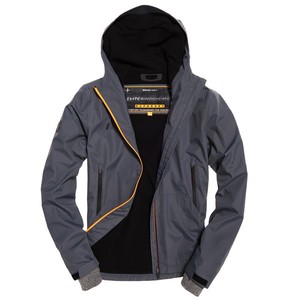 Cappotto Superdry Elite Da Uomo Nera Con Cappuccio Giacca A Vento Giacca