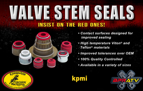 YFZ450 YFZ 450R Kibblewhite Tensilite TITANIUM Intake & Exhaust Valves RED Seals - Picture 20 of 24