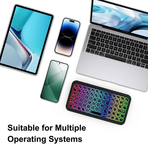 Mini Teclado Inalámbrico Bluetooth Compatible con Sistema Android Windows Mac - Imagen 6 de 6