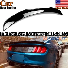 For 2015-2023 Ford Mustang GT350 S550 Gloss Black Rear Trunk Spoiler Wing  Lip