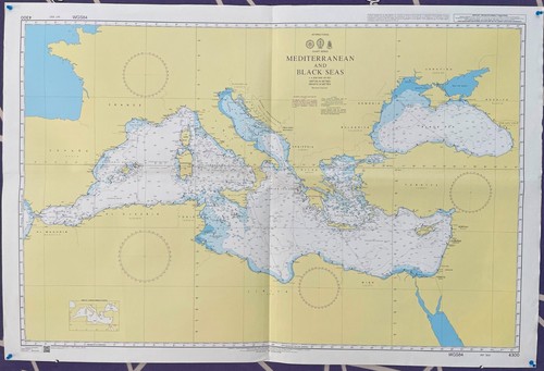 Admiralty 4300 MEDITERRANEAN AND BLACK SEAS  Map Chart Maritime Nautical Genius
