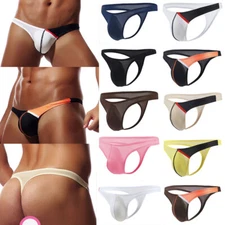 Mens Sexy Underpants Briefs G-String Thong Bikini Jockstrap Seamless Underwear ☋