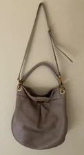 MARC by Marc Jacobs Classic Q Hillier  Taupe Hobo Leather Hand or Shoulder Bag