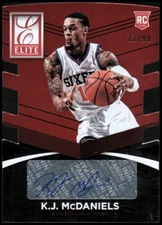 2014-15 Elite Status Signatures Red #3 K.J. McDaniels - NM-MT 73/99