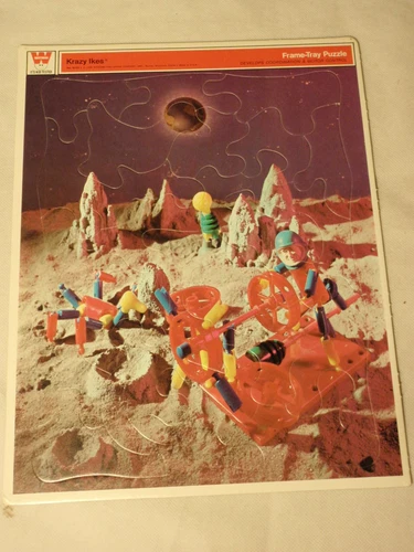 Vintage Whitman Krazy Ikes Frame Puzzle Tray