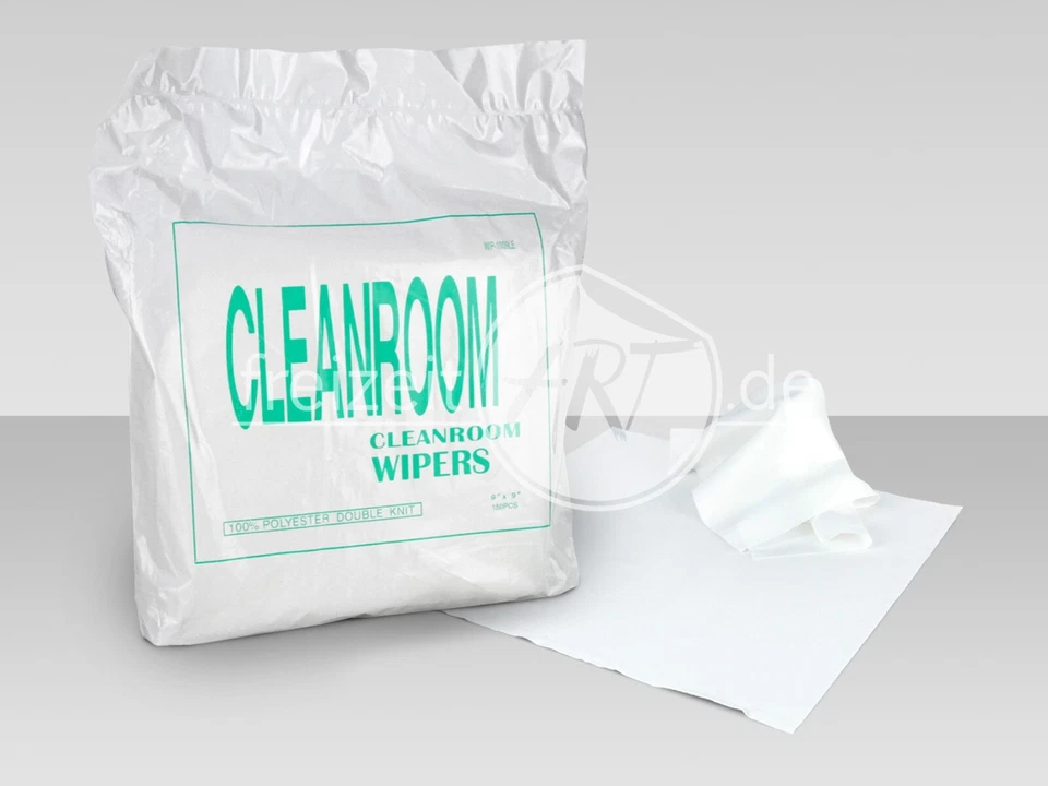 CAD 150 Reinigungstücher (0,19 €/ Stk.) Reinraum Polyester Druckköpfe, 22 x 22 cm