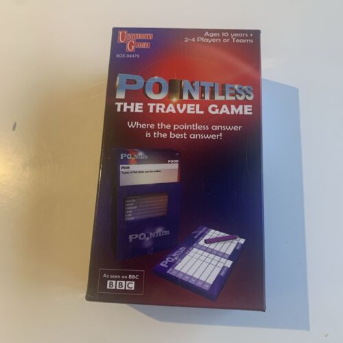 Pointless The Mini Game/ Travel, New Edition, As Seen On BBC, University Games  - Picture 1 of 5