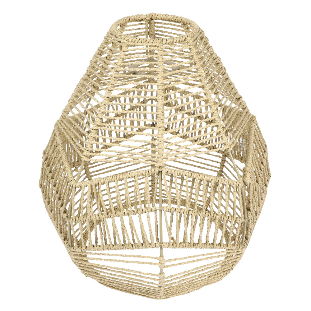 Wicker Pendant Lamp Shade Only Woven Lampshade Modern Style