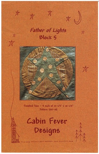 1998 Cabin Fever Designs Father of Lights Lot of 6 patterns quilt series uncut - Picture 5 of 7