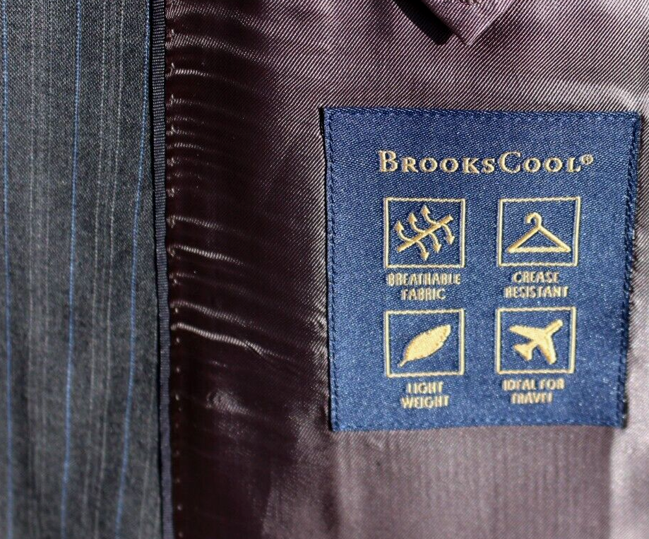 Mens 42 R Brooks Brothers BROOKSCOOL Fitzgerald Navy Blue Mini