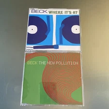 BECK 🇬🇧 2 IMPORT 💿 LOT: Where It’s At & New Pollution VG+    US Seller!