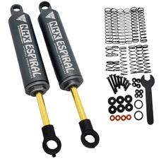 NHX RC 90mm Espiral Two Stage Internal Spring Damper Shocks 2Gunmetal : Crawler