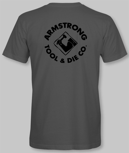 Armstrong Tool & Die Co. Round Logo T-Shirt Short Sleeve - Picture 4 of 17