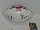 BEN ROETHLISBERGER TERRY HOEPPNER SIGNED MIAMI OHIO COMMEMORATIVE FOOTBALL JSA  — photo 1