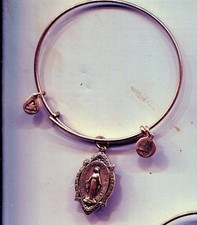 Pulsera ALEX & ANI oro virgen María encanto